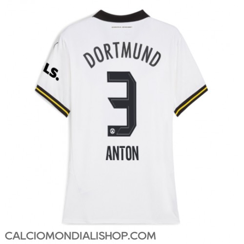 Maglie da calcio Borussia Dortmund Waldemar Anton #3 Terza Maglia Femminile 2024-25 Manica Corta